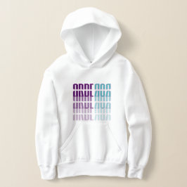 Arberor Kids Hoodie – Modern Verlopend Bloklogo 