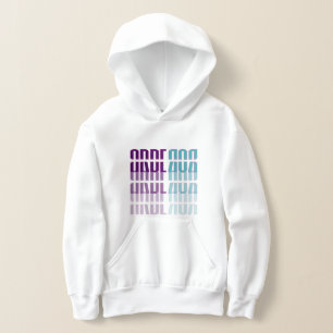 Arberor Kids Hoodie – Modern Verlopend Bloklogo