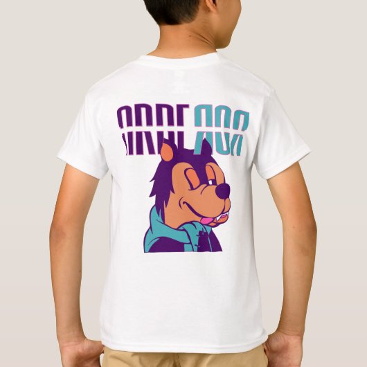 Arberor Kinder Jongens Cartoon T-Shirt – Leuke Gra (Achterkant)