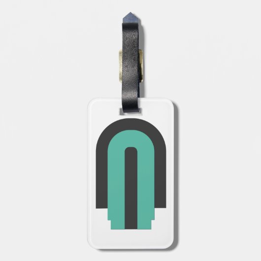 Arberor Logo dubbelzijdig Bagagelabel (Achterkant verticaal)