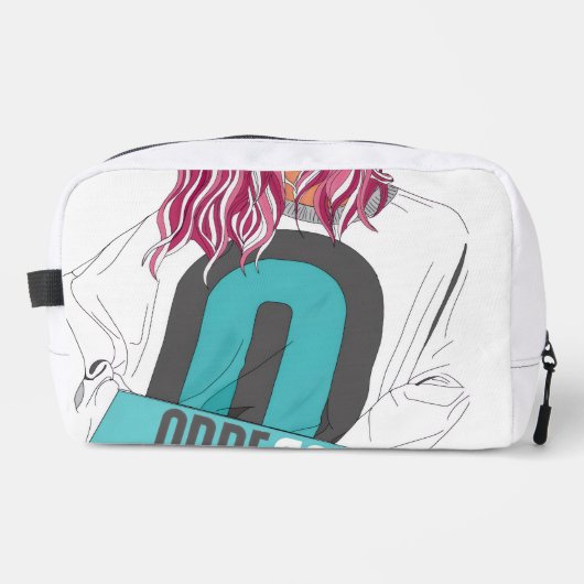 Arberor Print Cut & Sew Bag – Vetgedrukte Streetwe Toilettasje (Voorkant)