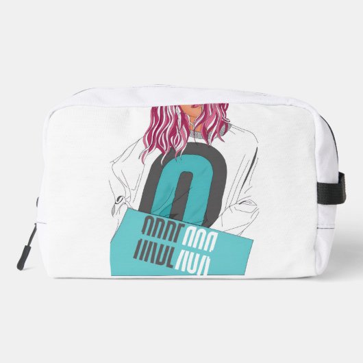 Arberor Print Cut & Sew Bag – Vetgedrukte Streetwe Toilettasje (Achterkant)