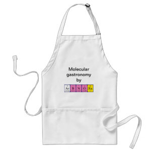 Arbnora periodiek table name apron standaard schort