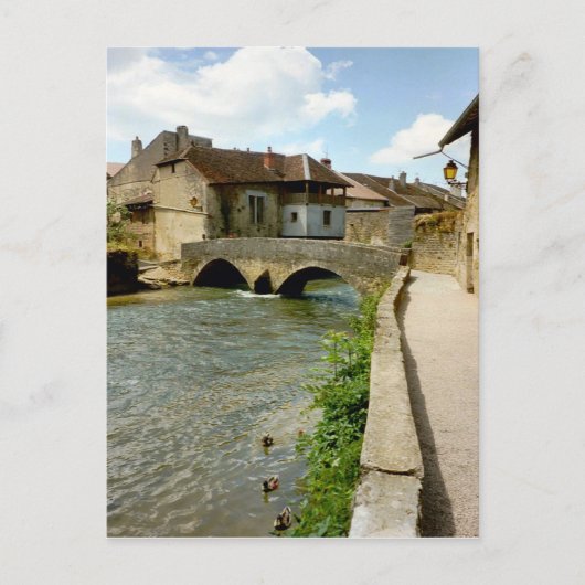 Arbois, brug over de rivier briefkaart (Voorkant)