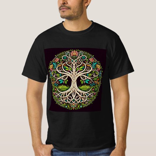 Árbol de la Vida: Conexiones Naturales T-shirt (Voorkant)