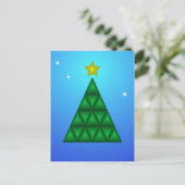 Árbol de Navidad 3D Serio y elegante Feestdagenkaart (Staand voorkant)