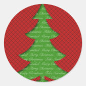 Arbol de Navidad - calcomanía Ronde Sticker (Voorkant)