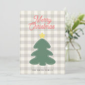 Arbol de Navidad Feestdagenkaart (Staand voorkant)