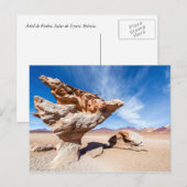 Árbol de Piedra, Salar de Uyuni, Bolivia. Briefkaart (Voorkant / Achterkant)