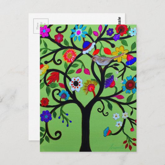 ARBOL DELA VIDA BRIEFKAART (Voorkant / Achterkant)