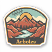 Arboles, Colorado Sticker (Voorkant)