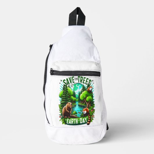 Arbor Anthem Earth Day T-shirt Sling Bag (Voorkant)