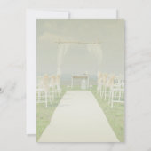 Arbor Beach-huwelijk Save The Date (Achterkant)