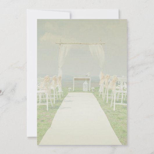 Arbor Beach Wedding Bewaar de datum Save The Date (Achterkant)