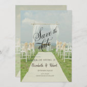 Arbor Beach Wedding Bewaar de datum Save The Date (Voorkant / Achterkant)