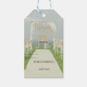 Arbor Beach Wedding Dank u Gift Labels Cadeaulabel