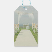 Arbor Beach Wedding Dank u Gift Labels Cadeaulabel (Achterkant)