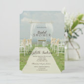 Arbor Beach Wedding Vrijgezellenfeest Kaart (Staand voorkant)