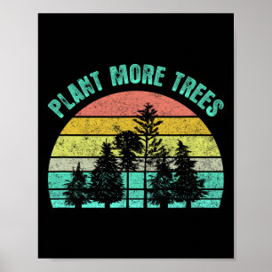 Arbor Day 2021 Plant Meer Natuur van de Trees Retr Poster