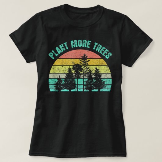 Arbor Day 2021 Plant Meer Natuur van de Trees Retr T-shirt (Design voorkant)