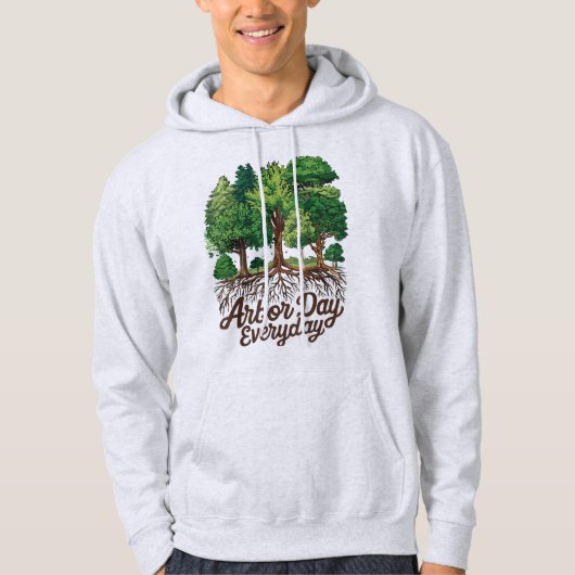 Arbor Day Everyday Earth Planet Happy Arbor Day Hoodie (Voorkant)