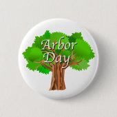 Arbor Day Holiday Ronde Button 5,7 Cm (Voorkant)