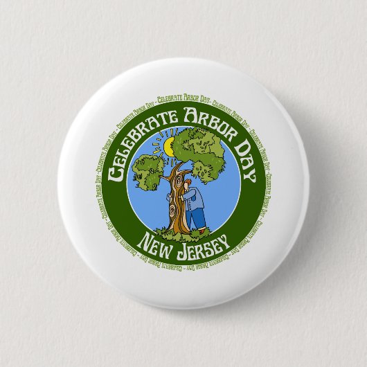 Arbor Day New Jersey Ronde Button 5,7 Cm (Voorkant)