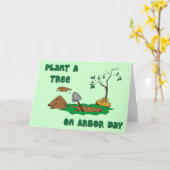 Arbor Day-plant een Kaart (Gele Bloem)
