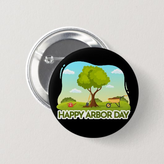 Arbor Day Ronde Button 5,7 Cm (Voorkant /achterkant)