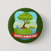 Arbor Day Ronde Button 5,7 Cm (Voorkant)