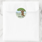 Arbor Day Ronde Sticker (Tas)