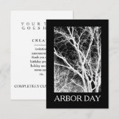 arbor-day-spookboom kaart (Voorkant / Achterkant)