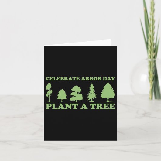 Arbor Day Tree Care Plant Meer Bomen Kaart (Voorkant)