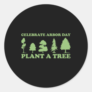 Arbor Day Tree Care Plant Meer Bomen Ronde Sticker