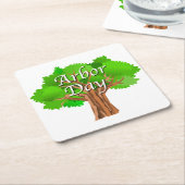 Arbor Day Tree-feestdag Kartonnen Onderzetters (Schuin)
