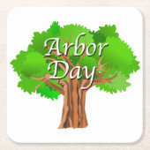 Arbor Day Tree-feestdag Kartonnen Onderzetters (Voorkant)