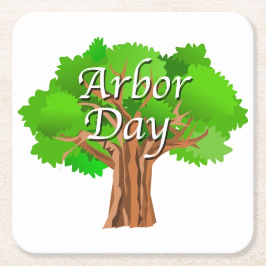 Arbor Day Tree-feestdag Kartonnen Onderzetters (Voorkant)