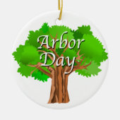 Arbor Day Tree-feestdag Keramisch Ornament (Voorkant)