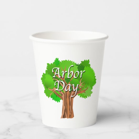 Arbor Day Tree-feestdag Papieren Bekers (Voorkant)