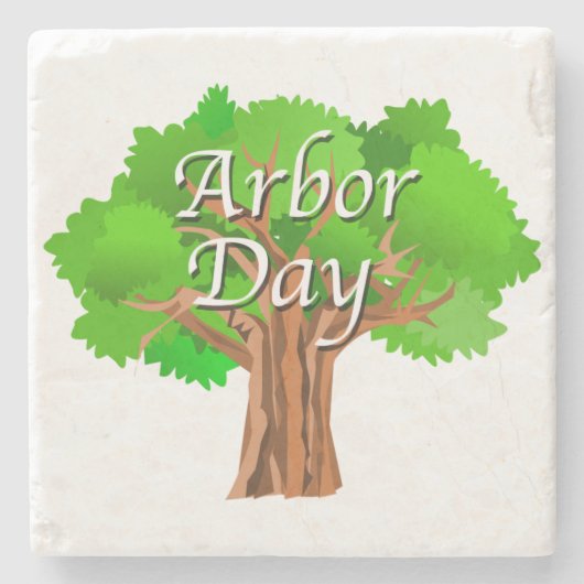 Arbor Day Tree-feestdag Stenen Onderzetter (Voorkant)