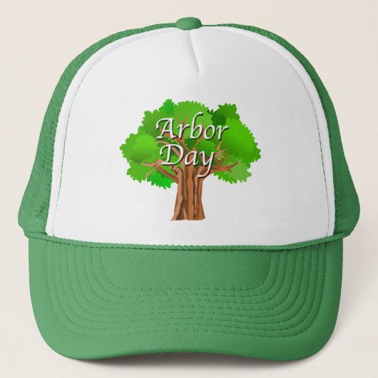 Arbor Day Tree-feestdag Trucker Pet (Voorkant)