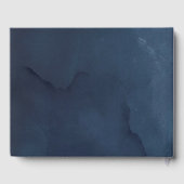 Arbor of Rozen Bruiloft Navy Blauw Gastenboek (Achterkant)