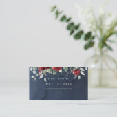 Arbor of Rozen Bruiloft Online RSVP-kaart Visitekaartje (Staand voorkant)