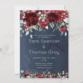 Arbor of Rozen Wedding Invitation Suite Kaart (Voorkant)