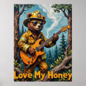 Arboreal Anthem: Honeyed Notes van het Beer Poster (Voorkant)