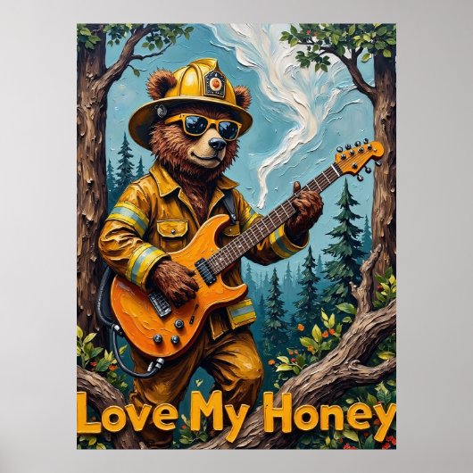 Arboreal Anthem: Honeyed Notes van het Beer Poster (Voorkant)