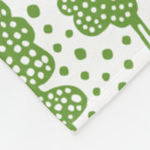 Arboretum 230715 - Avocado Green over wit Fleece Deken (Hoek)