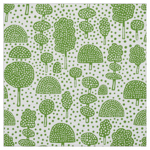 Arboretum 230715 - Avocado Green over wit Stof