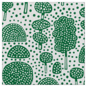 Arboretum 230715 - Forest Green on White Stof (Close Up)