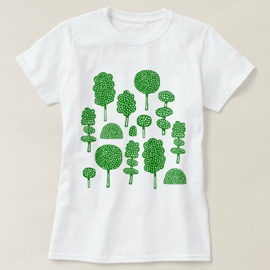 Arboretum 230715 - groen t-shirt (Design voorkant)